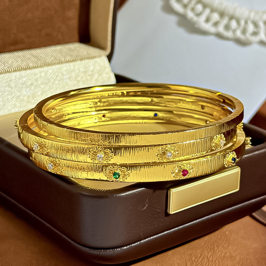 Artistic Turquoise Cuff Bracelet Gold Tone CZ Stone Accent Woven Relief Pattern Engraved Finish Gift For Women Vintage Fashion Anniversary Gift Ready 