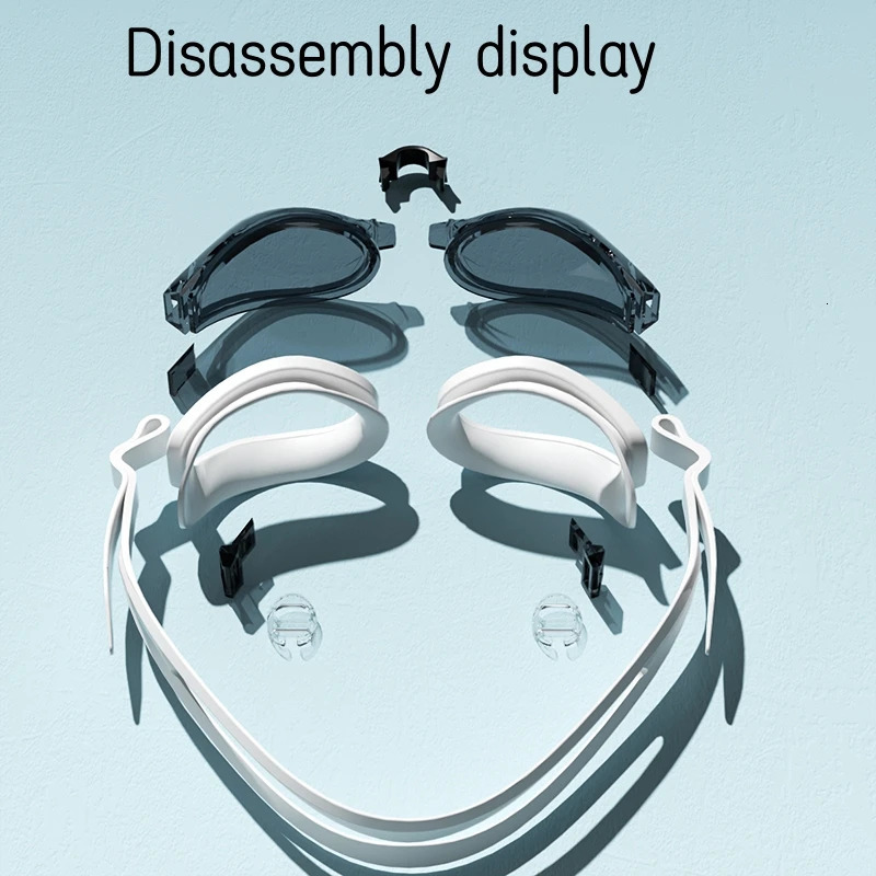 1pc Unisex Swimming Goggles Antifog Waterproof UV Protection Adults Swim No Leaking 260622 - view 6
