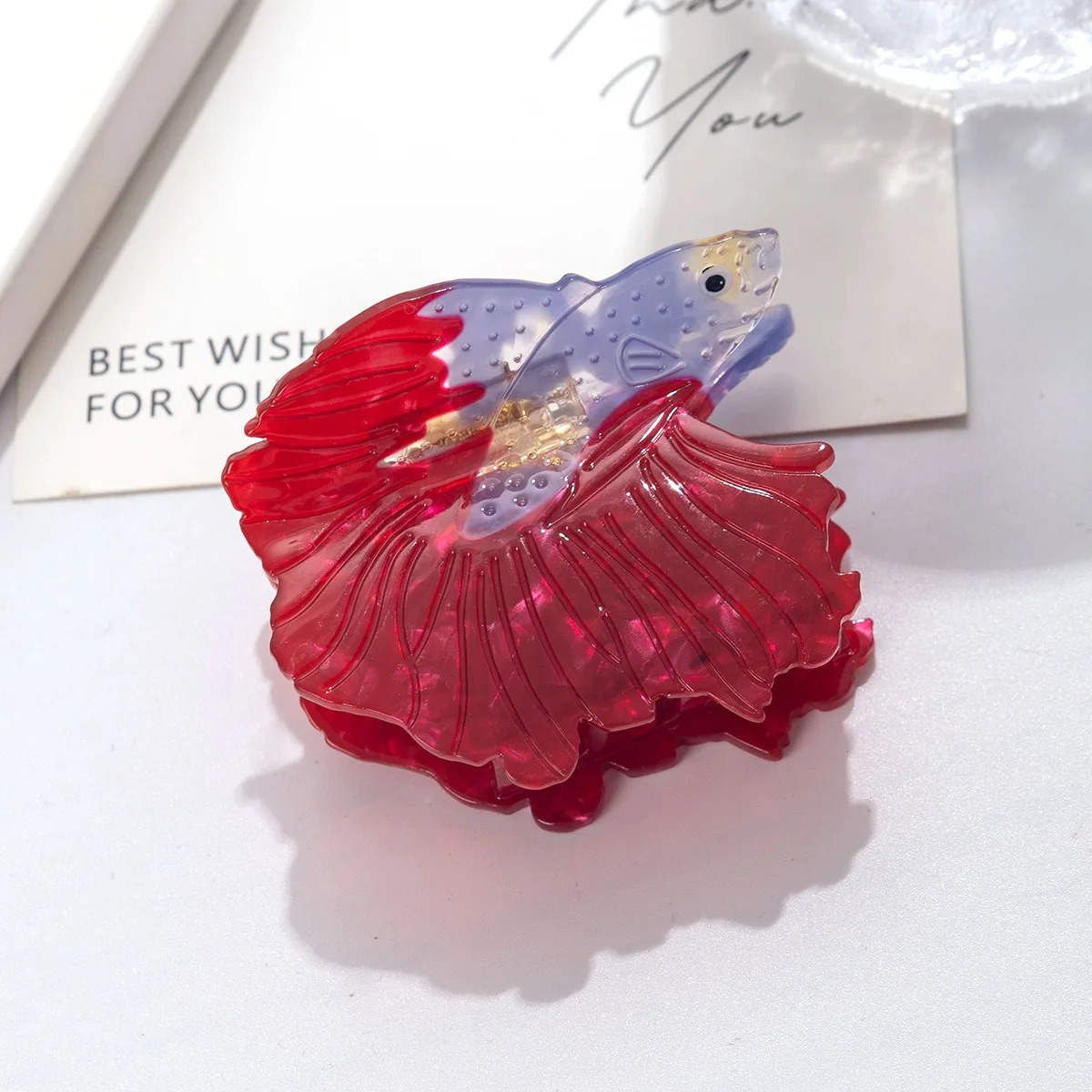 2025 Fish Big Collection Hair Claw Beach Party Goldfish Trout Dolphin Acetate Hair Claw Clips Hair Accessories for Women Girls260528BJ - view 6