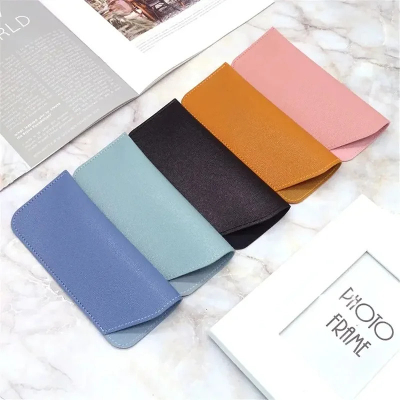 Soft PU Leather Glasses Protective Cover Pouch Unisex Sunglasses Case Glasses Bag260603 - view 3