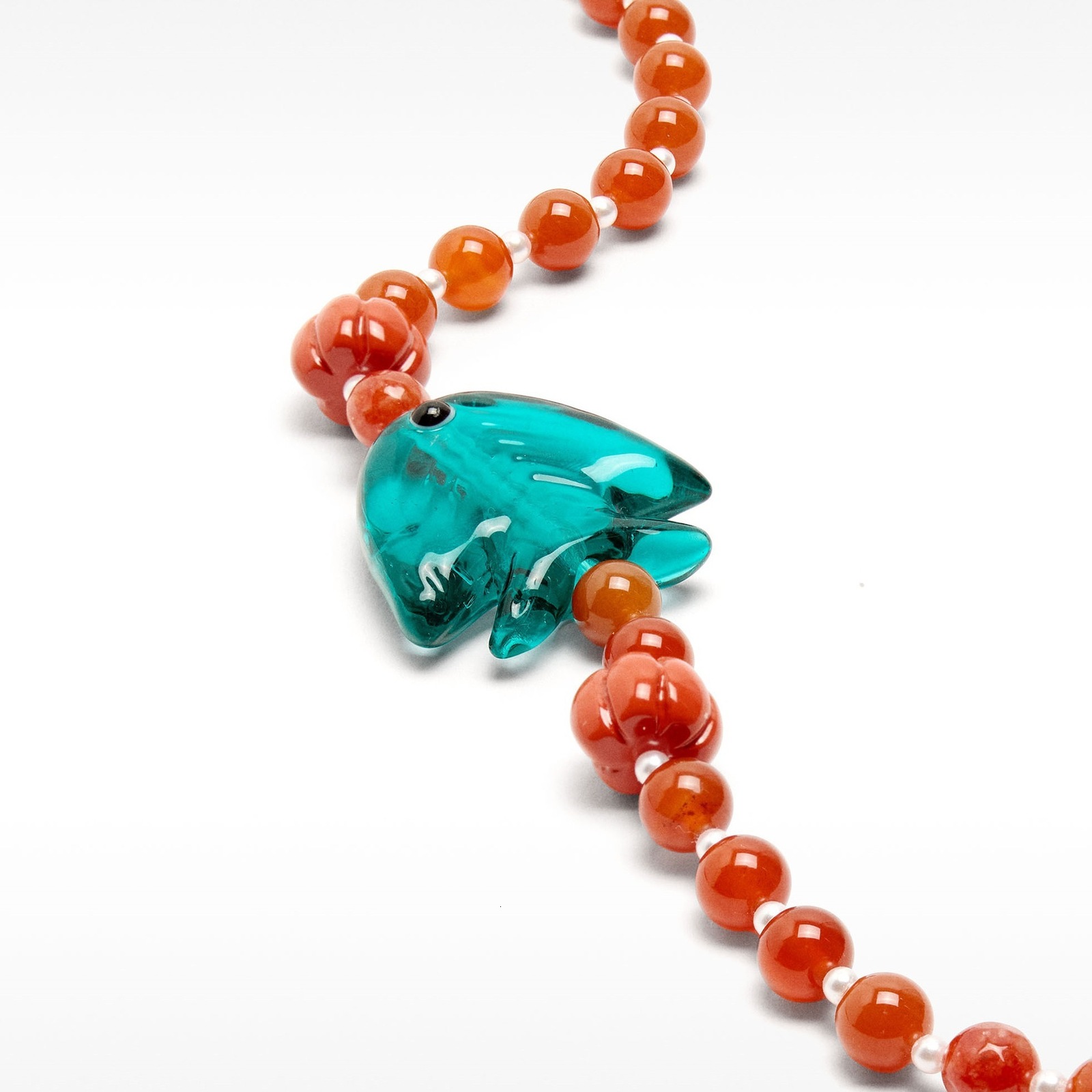 Summer ocean style shell beach crab necklace fresh small fish starfish stone pendant colorful bead string for women250807