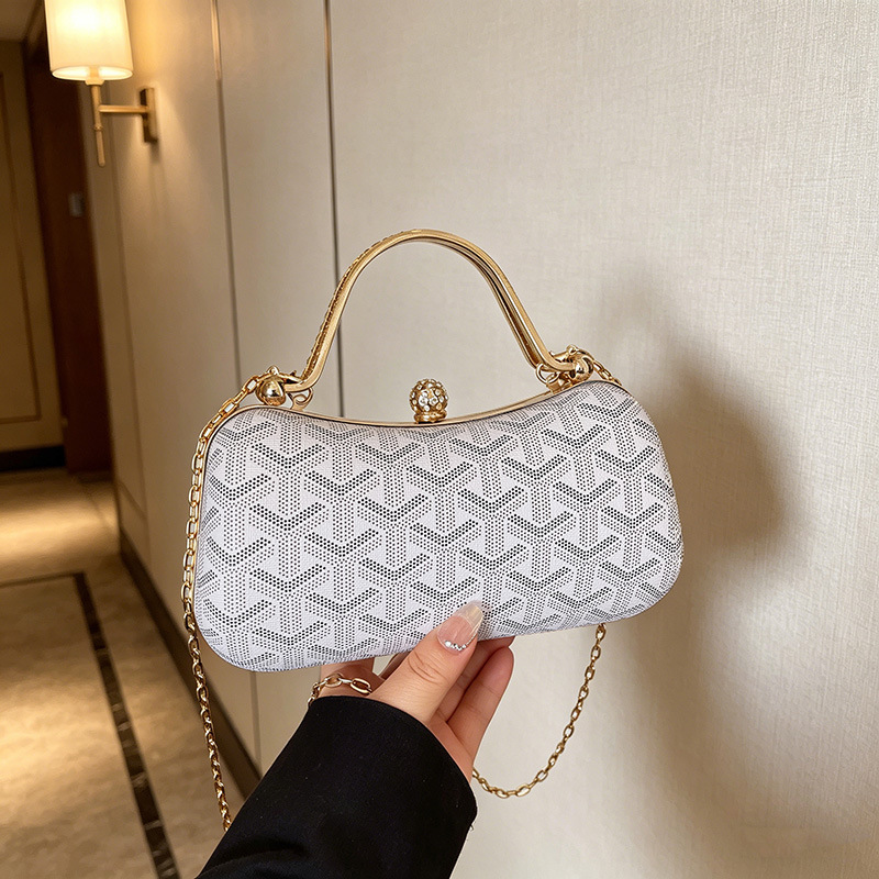 Designer Bag Women's Light Luxury Color Block Box Bag, Designer Evening Clutch & Crossbody, Versatile Handbag for Party