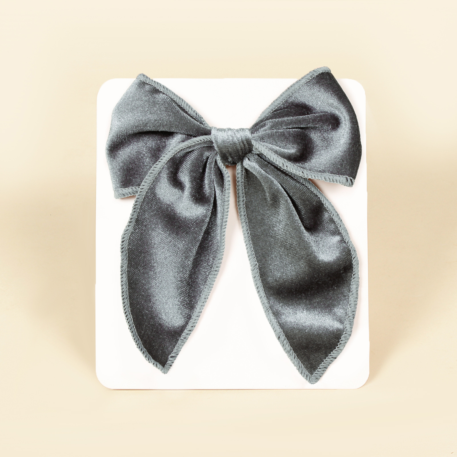 1Pcs Velvet Fable Bow Hair Clips Baby Girls Women Large Sailor Head Bows Accessories Hair Grips for Kids Christmas Hair Bow 251009