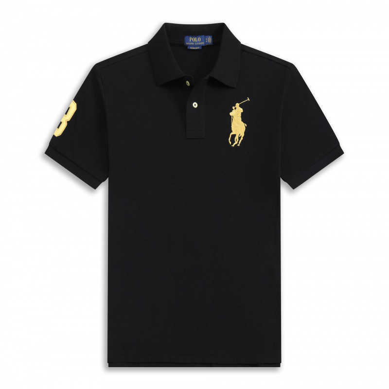 Summer Polo clothing printed short-sleeve T-shirt with turn-down collar mens POLO shirt