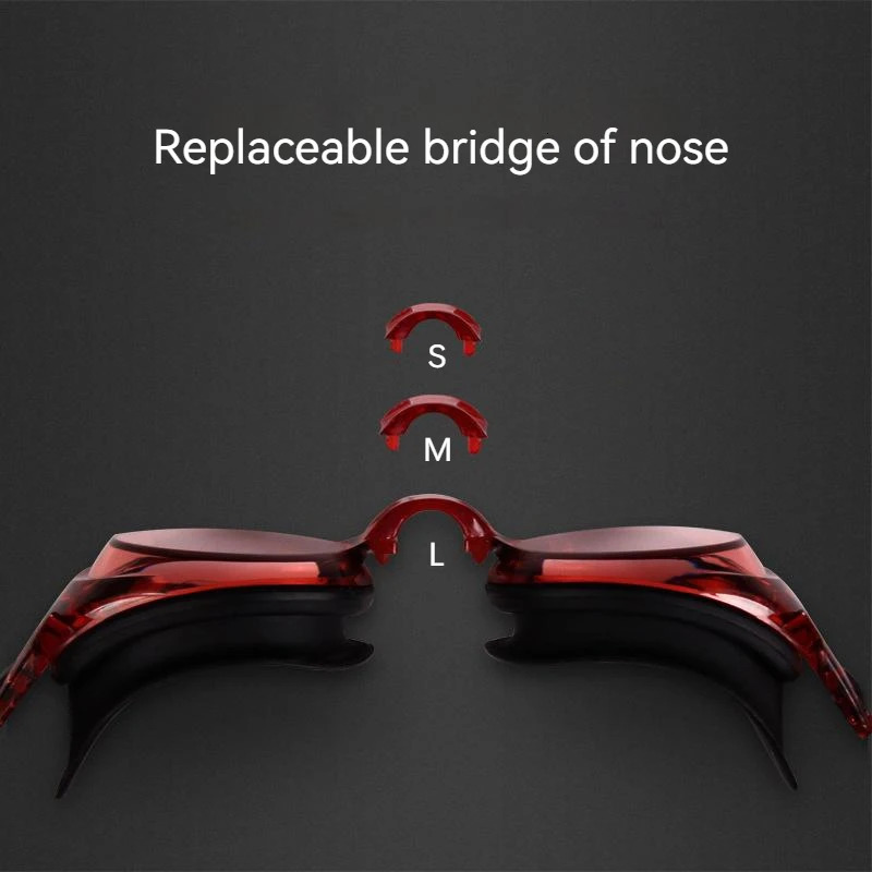 0 To 90 Adult Myopia Swim Eyewear Silicone Waterproof Anti Fog Diopter Swimming Goggles Custom Different Left Right Eye Degree 260622 - view 6