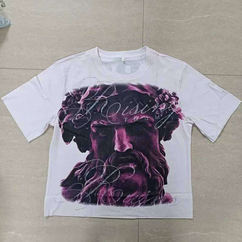 2026 New Style Cotton T-Shirt Short Sleeve Full-Printed Digital Print Men Women Couple Street Hip Hop Hooded Top 26Y0603 - view 6