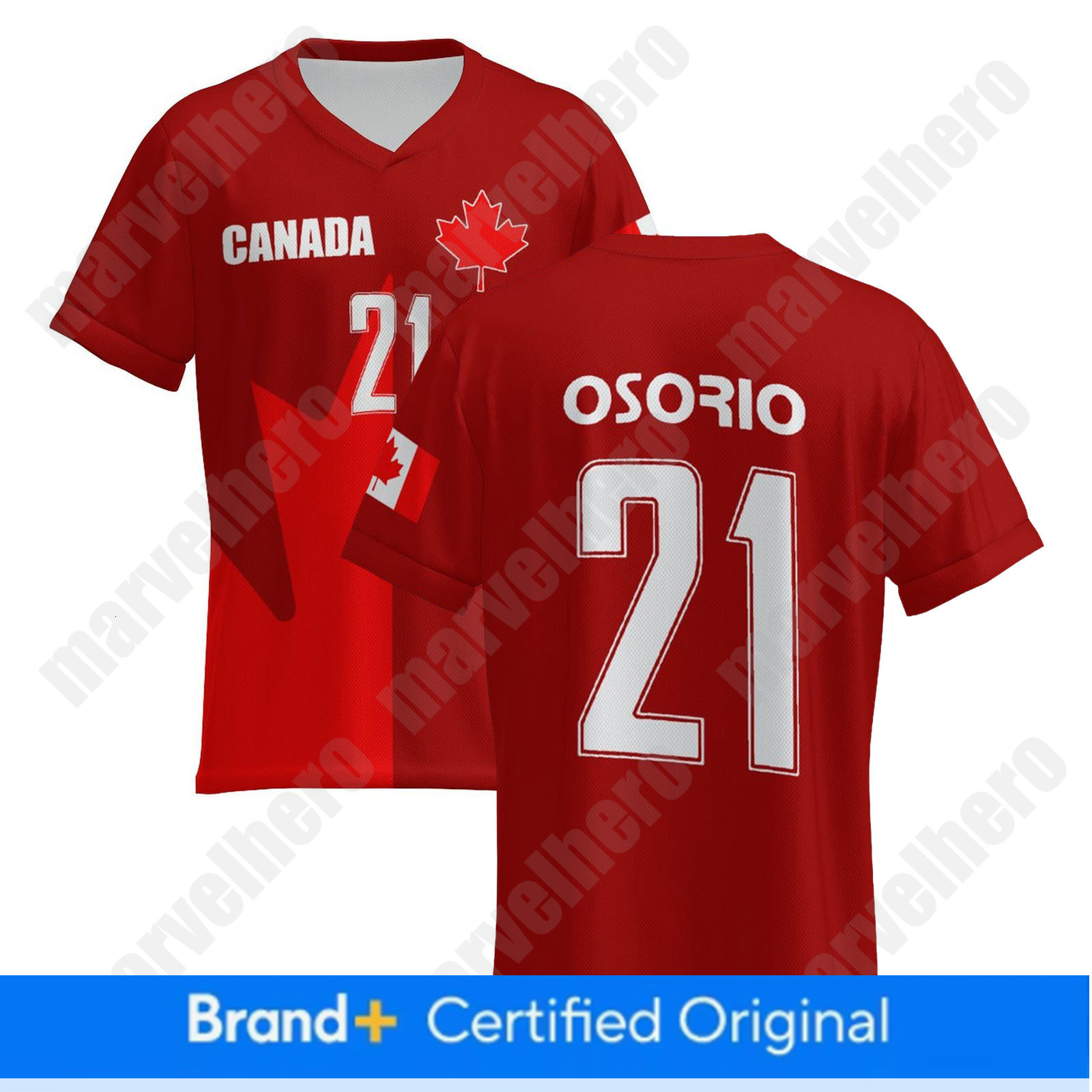 Canada Jersey Jonathan Osorio NO. 21 World Cup 2026 T shirt Canadian National Team Sports T-shirt Jerseys Flag Football Stars Full Squad Home Man Woma