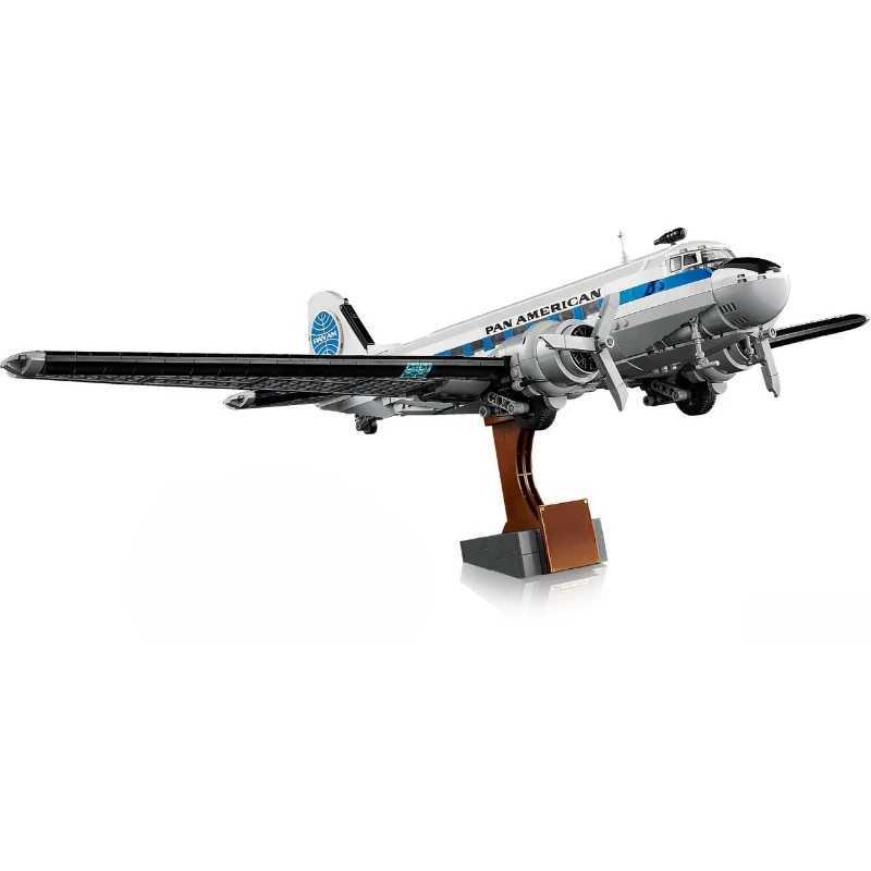 2026 New 11378 Douglas DC-3 Airliner Building Block Kit American Aviation Airplane Model Blocks Brick Toys for Adults Gifts L260603WXX6