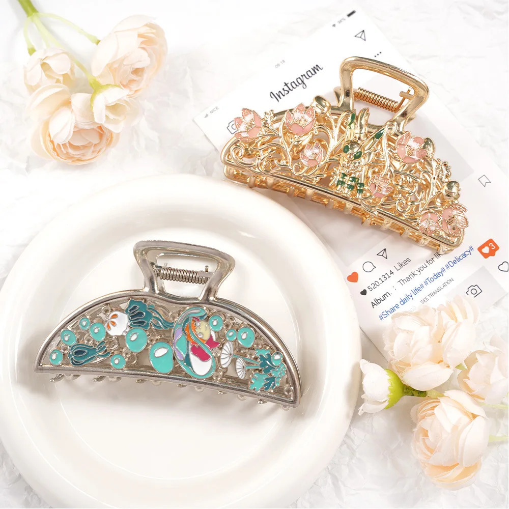 Season 2 Cute Creative Cartoon Hair Claw Dragon Large Hair Claws Japanese Cat Fashion Claw Clip Hair Accessories for Women Girls260528BJ - view 6
