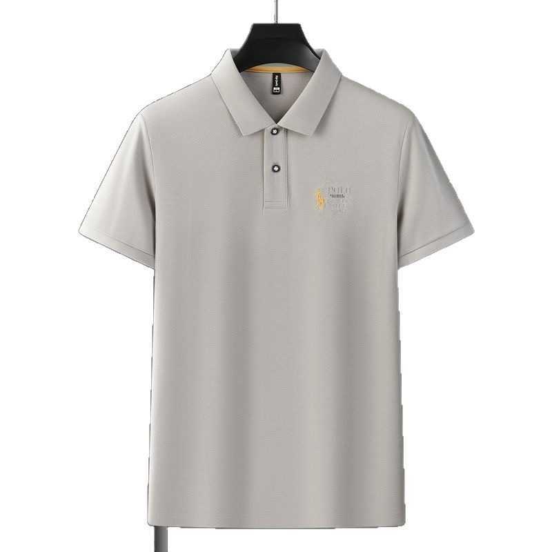 Summer Mens Polo Shirt Loose Embroidered Paul Casual New Short Sleeve Business T-Shirt