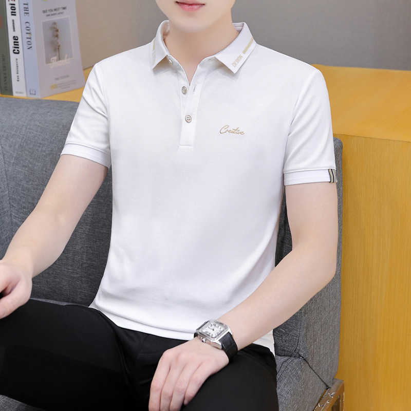 New short-sleeved Paul clothing polo collar base shirt casual trendy brand mens T-shirt top