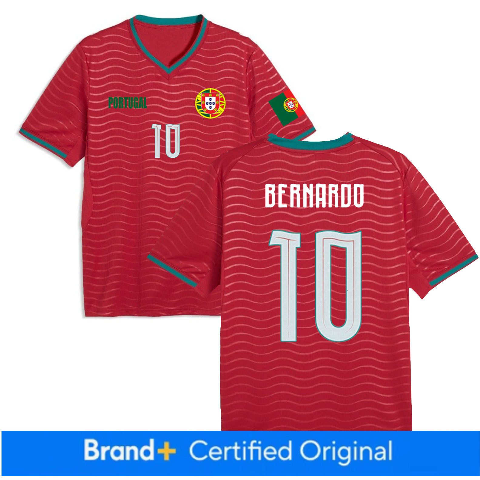 Portugal Jersey Bernardo Silva NO. 10 World Cup 2026 T shirt Portuguese National Team Sports T-shirt CR7 Jerseys Flag Football Stars Full Squad Home M