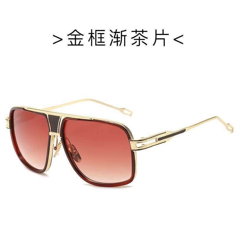 Luxury Brand Designer Sunglasses 2025 European And American Sunglasses, Punk Metal Aviator Sunglasses Gold Sun Protection Glasses 2780 Retro Style