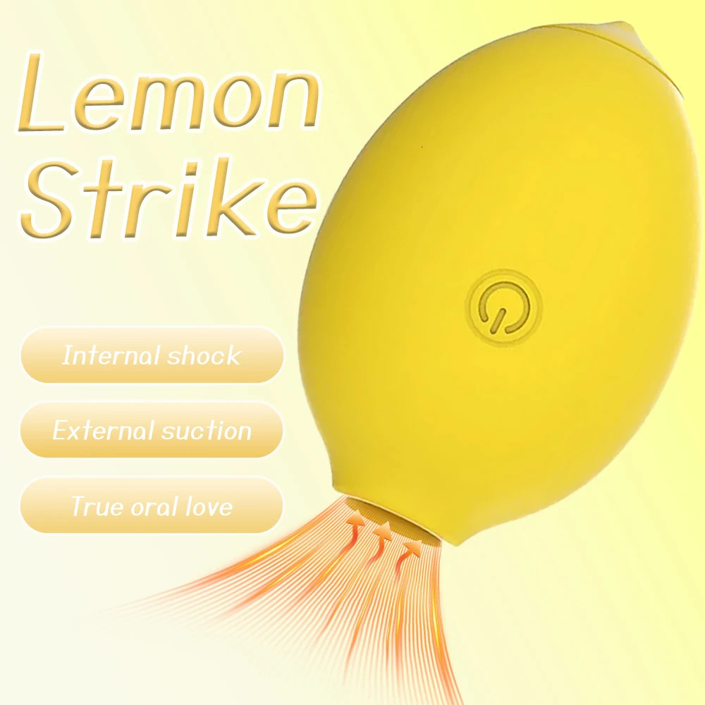 Lemon Vibrator Sucking Vibrator Clitoral Stimulator with 10 Strong Sucking Modes Silicone Clitoral Sucker Womens Couples Sex Toy 260602 - view 3