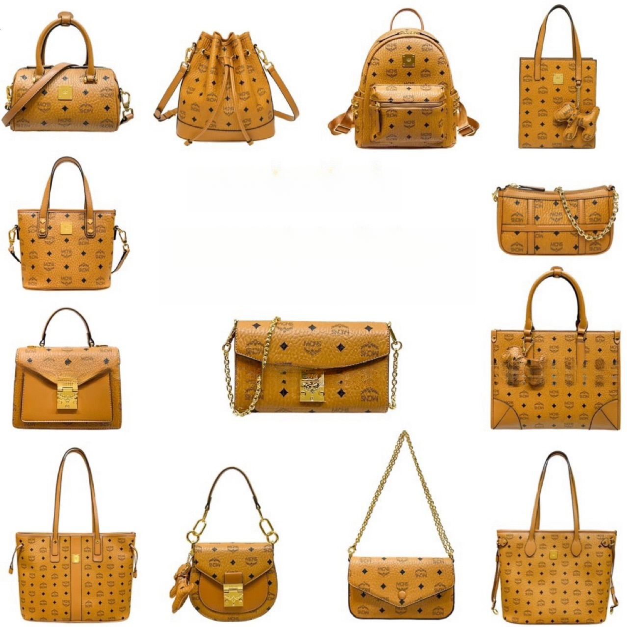 12A Clone Quality Genuine Leather Handbag Tote Bag M Full Series Vegetable Basket Women's Bucket Bag Single Shoulder Cross Body Bag Student Backpack Large Capacity