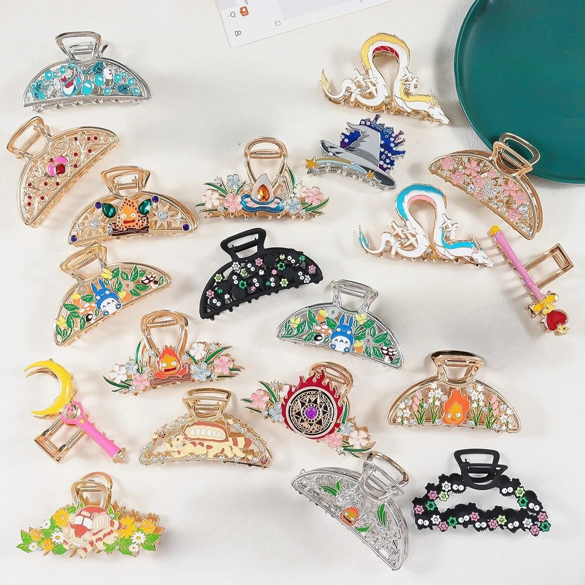 Cartoon Anime Peripheral Alloy Hair Claw Japanese Style Anime Claw Clips Trendy Hair Clips for Women Girls Hair Accessories260528BJ