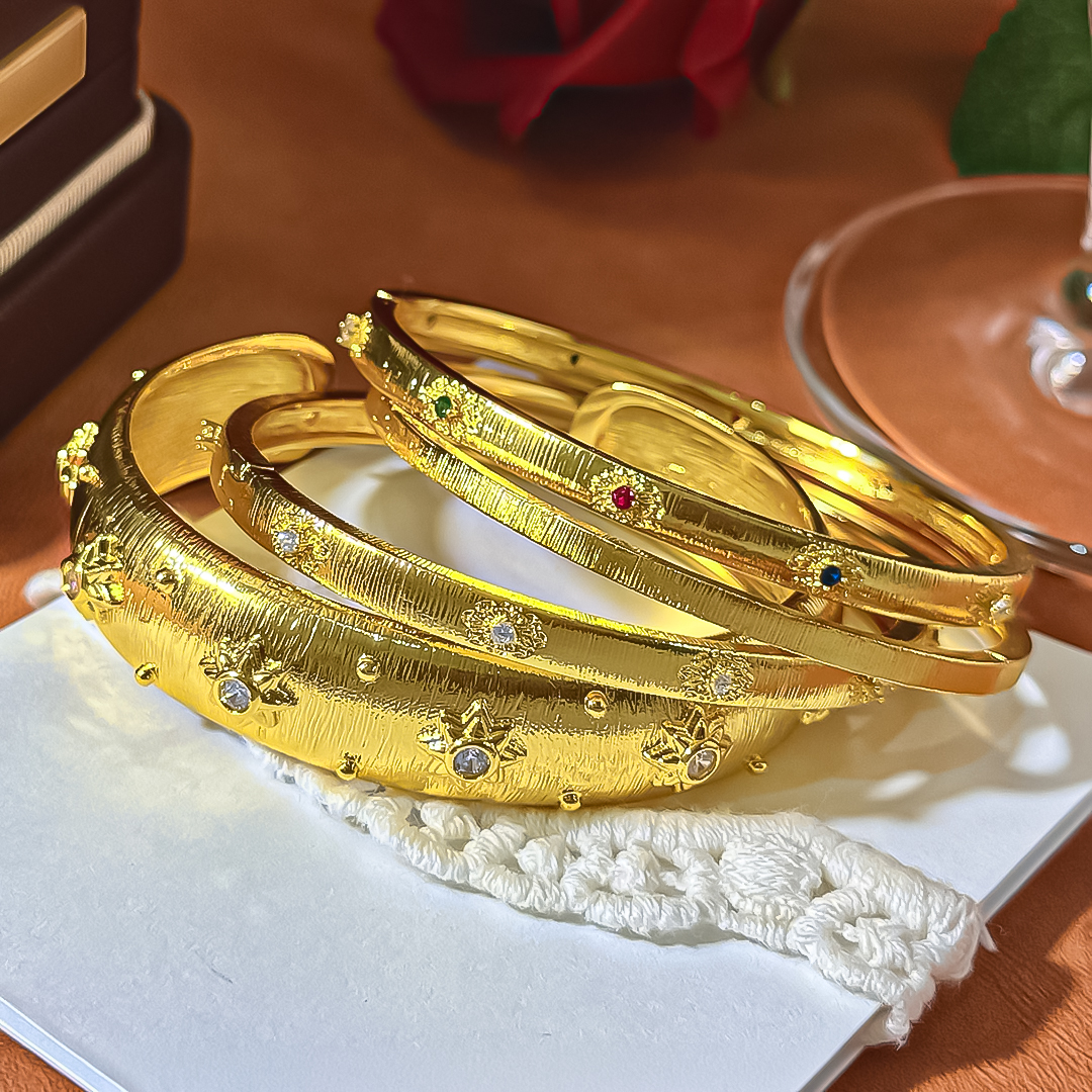 Artistic Turquoise Cuff Bracelet Gold Tone CZ Stone Accent Woven Relief Pattern Engraved Finish Gift For Women Vintage Fashion Anniversary Gift Ready 