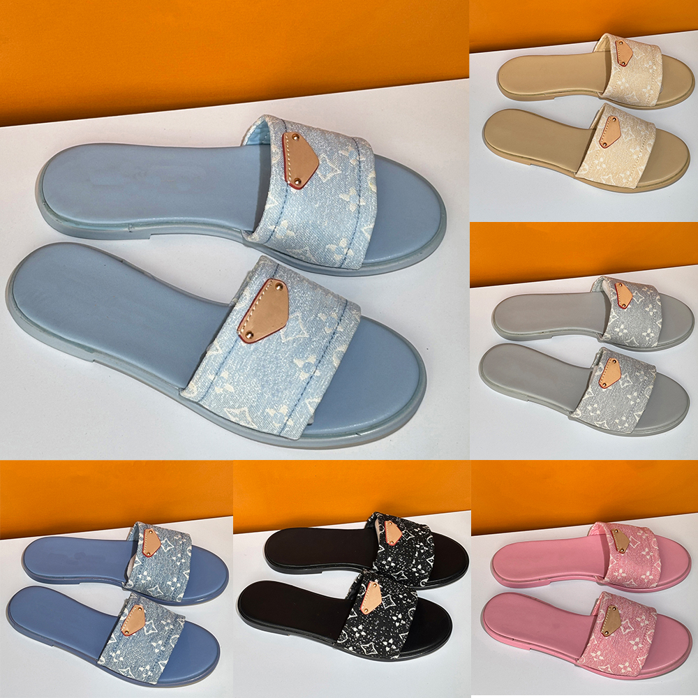 woman Designer sandals Fashion casual shoes Thong slippers Denim slippers Women slippers Classic sandals Size 35-42