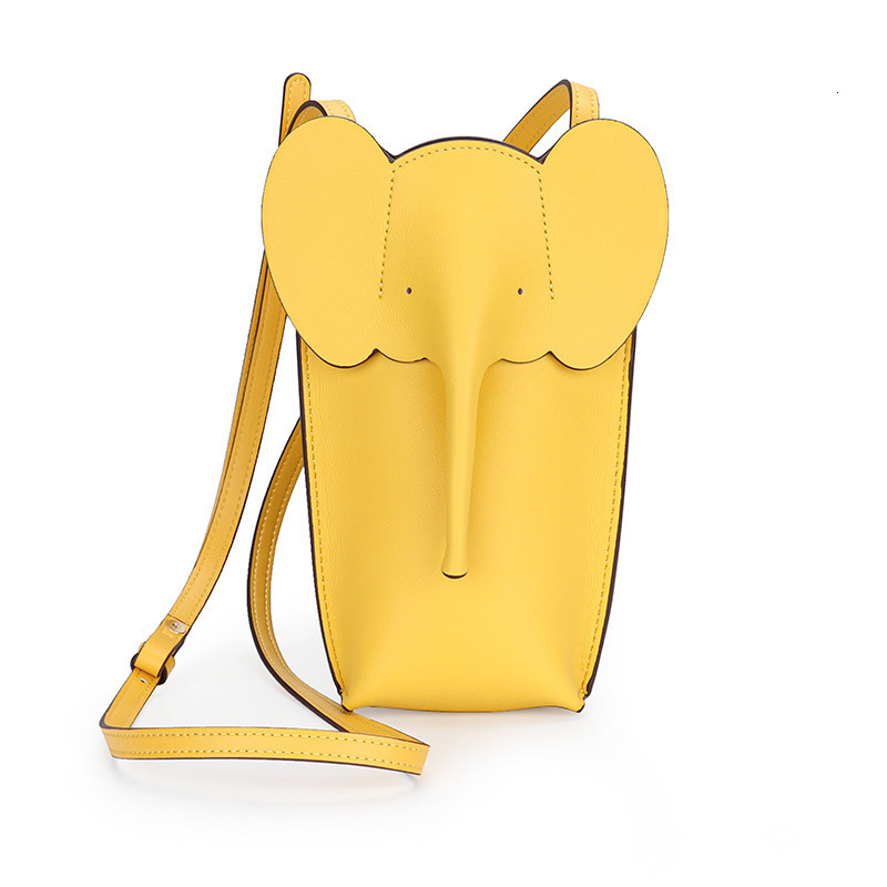 Evening Bags Girls Fashion Genuine Leather Soft Small Card Phone Crossbody Mini Elephant Cute Shoulder Wallet Purse 231216