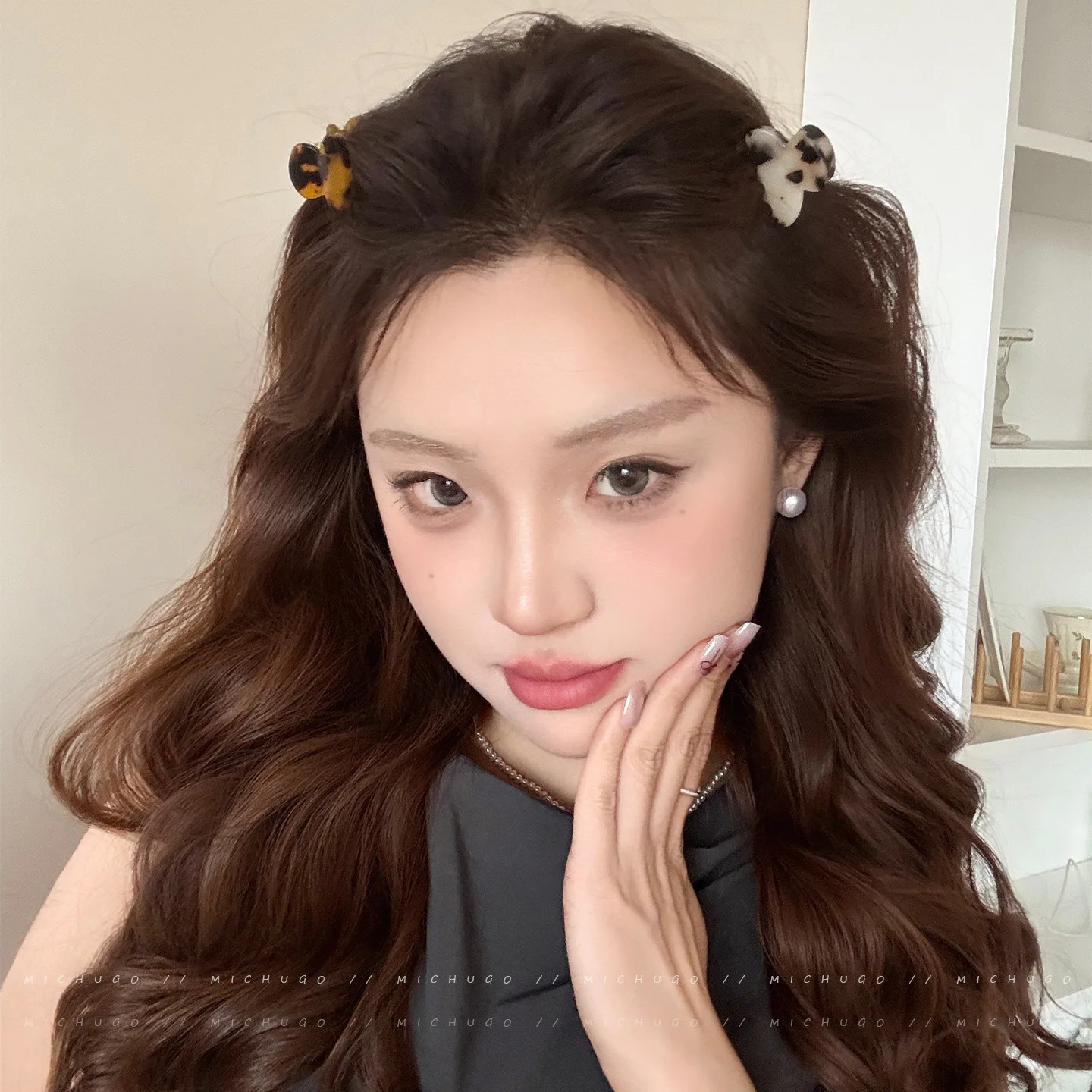 2Pcs/set Small Mini Hair Claws Sweet Acetate Hair Clips for Women Girl Barrettes Crab Clamp Ponytail Hairpin Fashion Accessories260528BJ - view 4