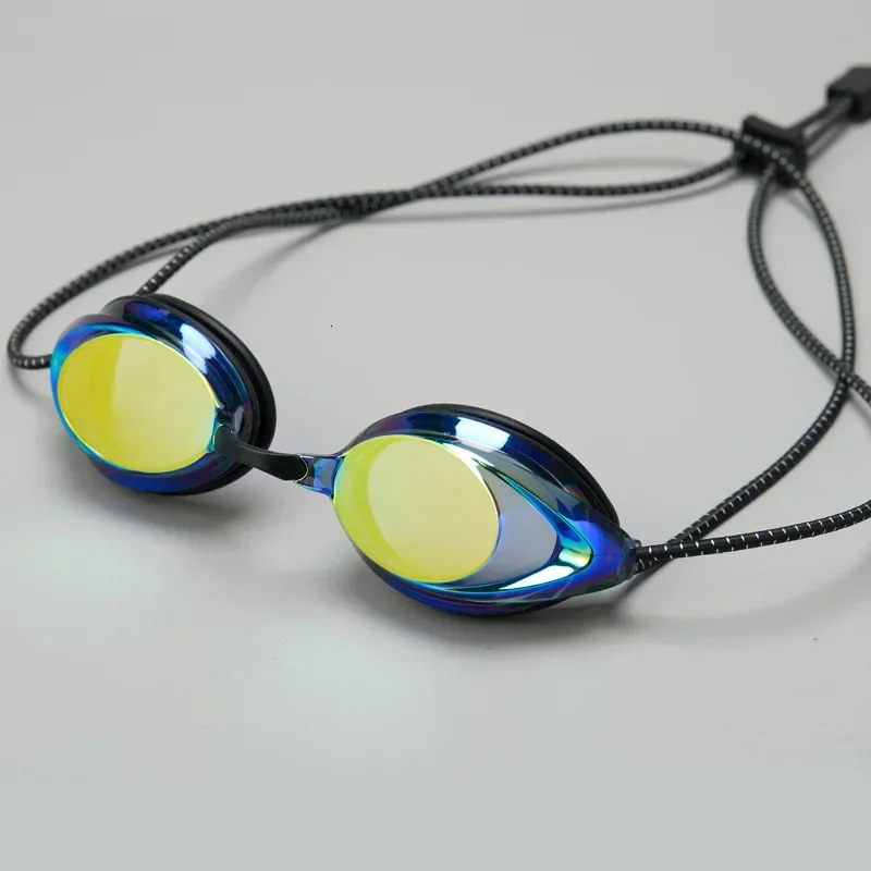 Swimming Goggles Rope Head with Bright Color Electroplated Waterproof and Antifog Adult Outdoor Glasses 260622 - view 3