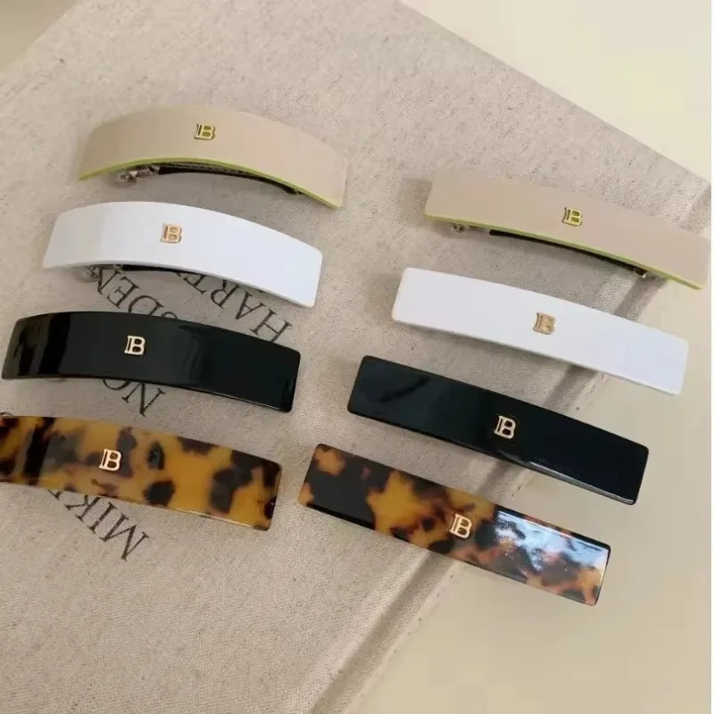 Korean version of letter b hairpin acetic acid arc grab clip girl high ponytail premium hair accessories crab hairpin260528BJ - view 4
