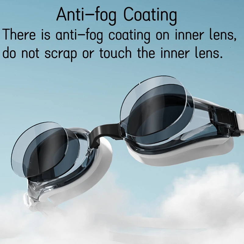 1pc Unisex Swimming Goggles Antifog Waterproof UV Protection Adults Swim No Leaking 260622 - view 4