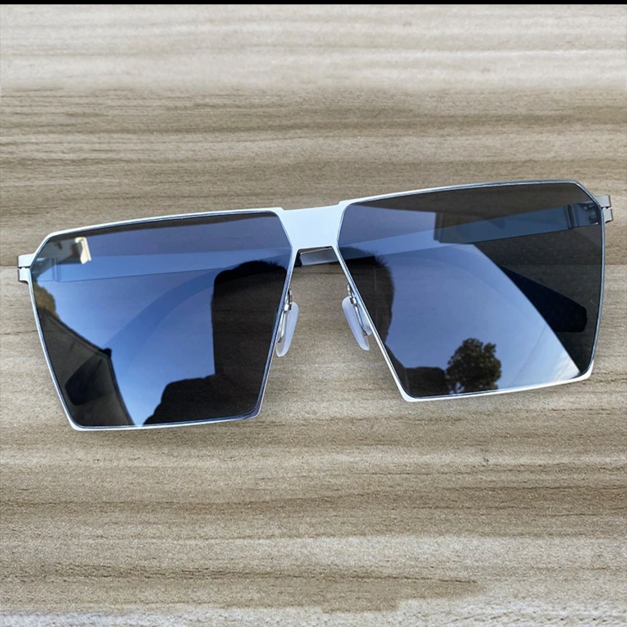 High End Luxury Men's Designer Sunglasses With New Mirror Ultra Clear Lenses For Outdoor Cycling Sun Protection Windproof Large Frame Portable Gl - view 5