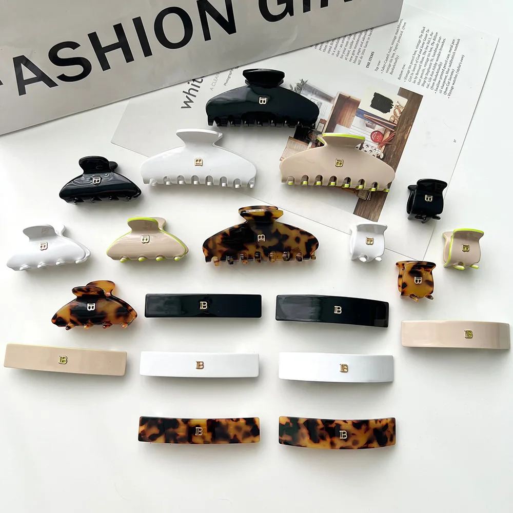 Solid - colored Hair Clips Claw Clips Unique and casual summer style for family Acetate handmade High - quality Fashion260528BJ - view 7
