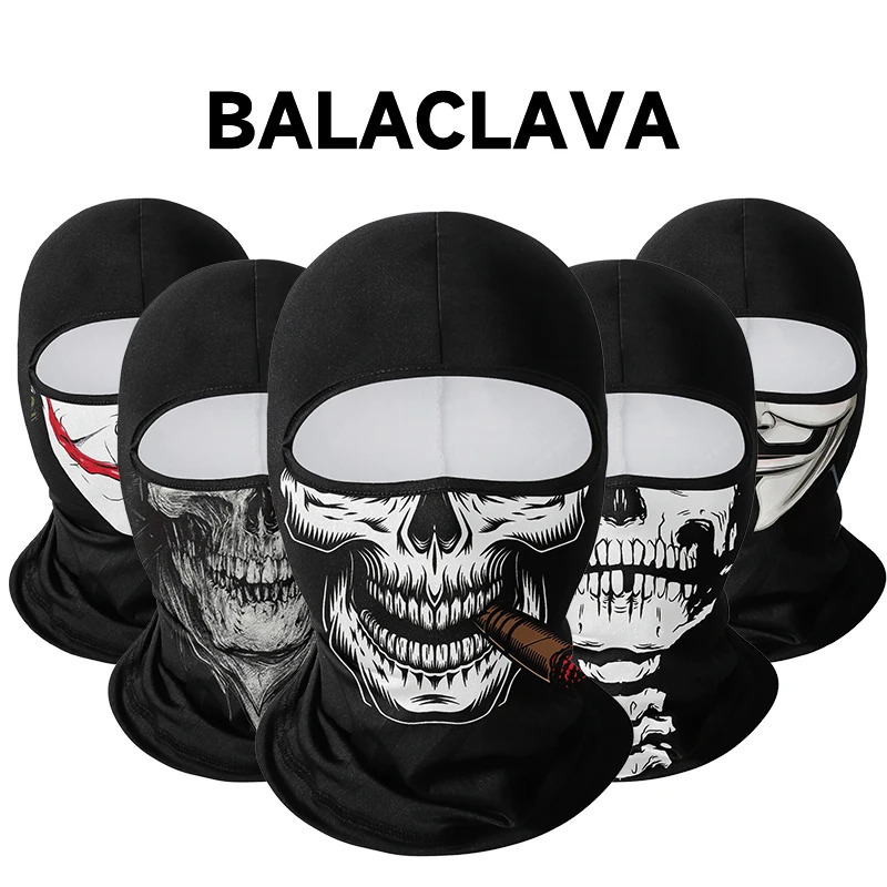 Cycling Mask Skull Quick-drying Sunscreen Balaclava Mens Motorcycle Elastic Helmet Lined Ghost Full Face Windproof Headgear 260528 - view 3