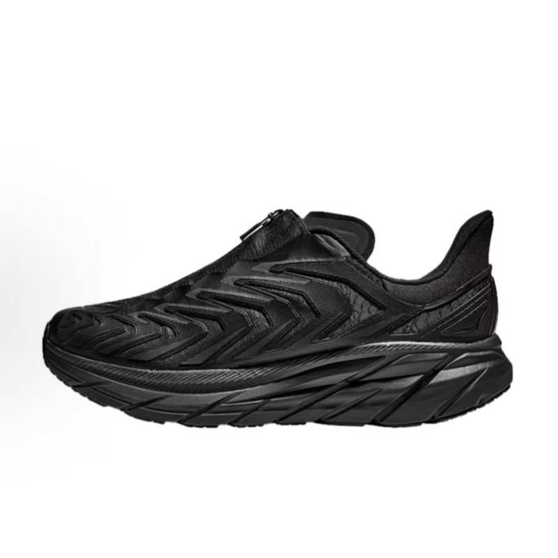 HOKA ONE ONE Project Clifton Light Shock Absorb Breathable Casual Sneakers Unisex Black Low Top Air Cushion Running Shoes