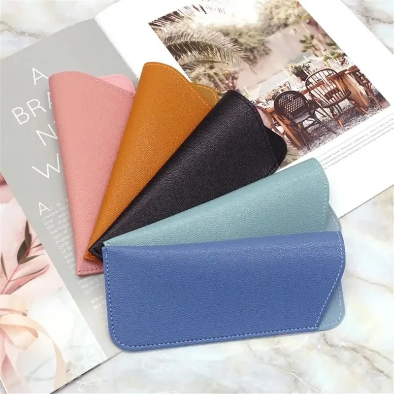 Soft PU Leather Glasses Protective Cover Pouch Unisex Sunglasses Case Glasses Bag260603 - view 5