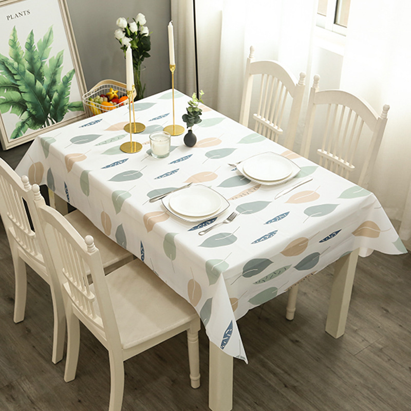YL-38746 Custom Home Tablecloth, Simple Style, Dustproof, Waterproof, Oil-proof, Wash-free PVC Tablecloth with Checkered Pattern.