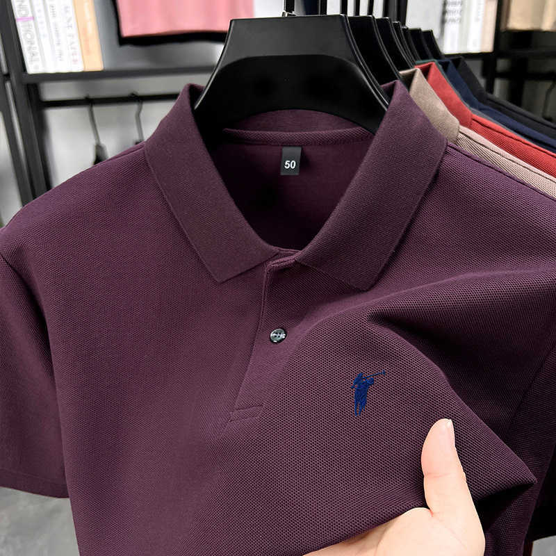 taobaoOle 100 pure cotton short-sleeve polo shirt for men summer casual half-sleeve t-shirt with horse logo