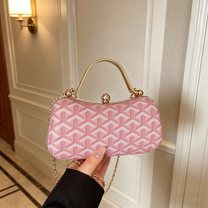 Designer Bag Women's Light Luxury Color Block Box Bag, Designer Evening Clutch & Crossbody, Versatile Handbag for Party