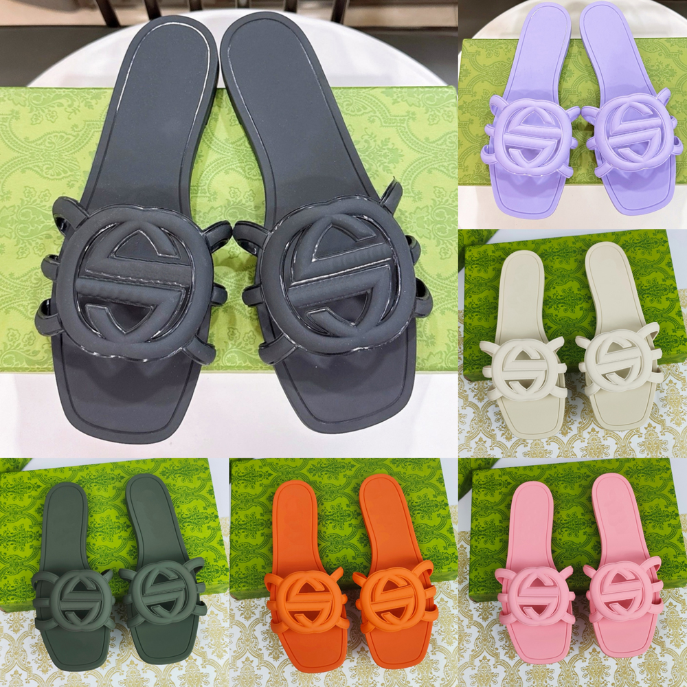 Slides Summer Womens Fashion Jelly Texture Slippers Dorm Gym Walking Footwear Indoor Home Bathroom Shower Casual Sandals Designer Women Luxury