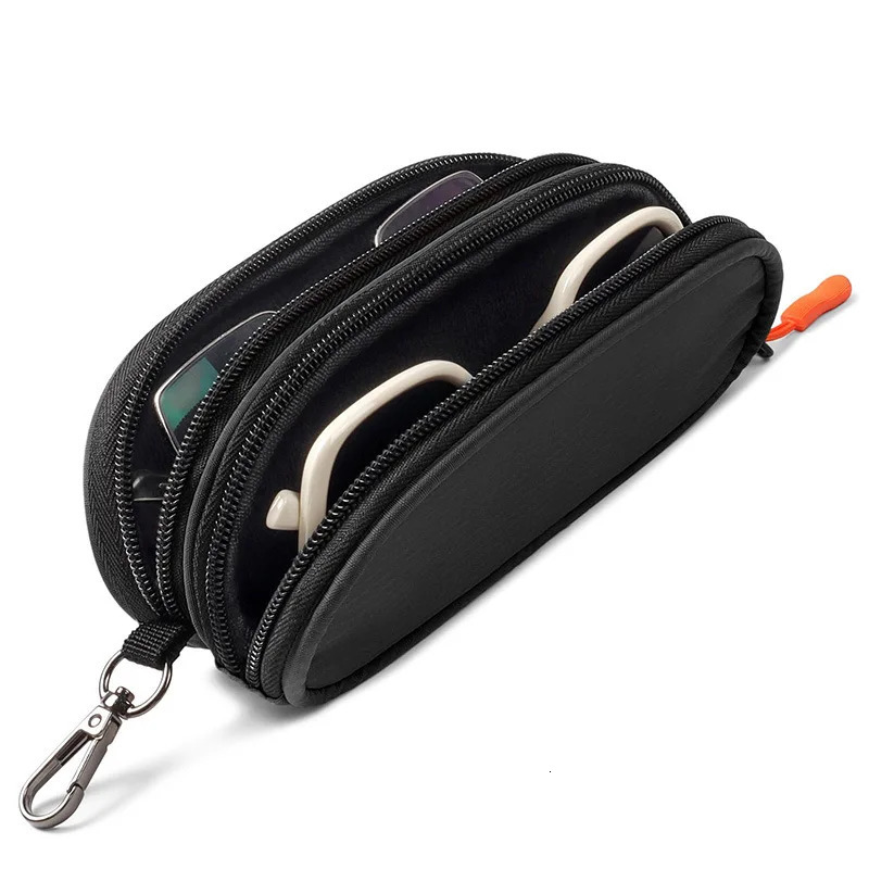 Double Layer Sunglasses Case Organizer Waterproof Travel Bag Multi-Functional Durable Material Storage Box Business Trips260603 - view 3