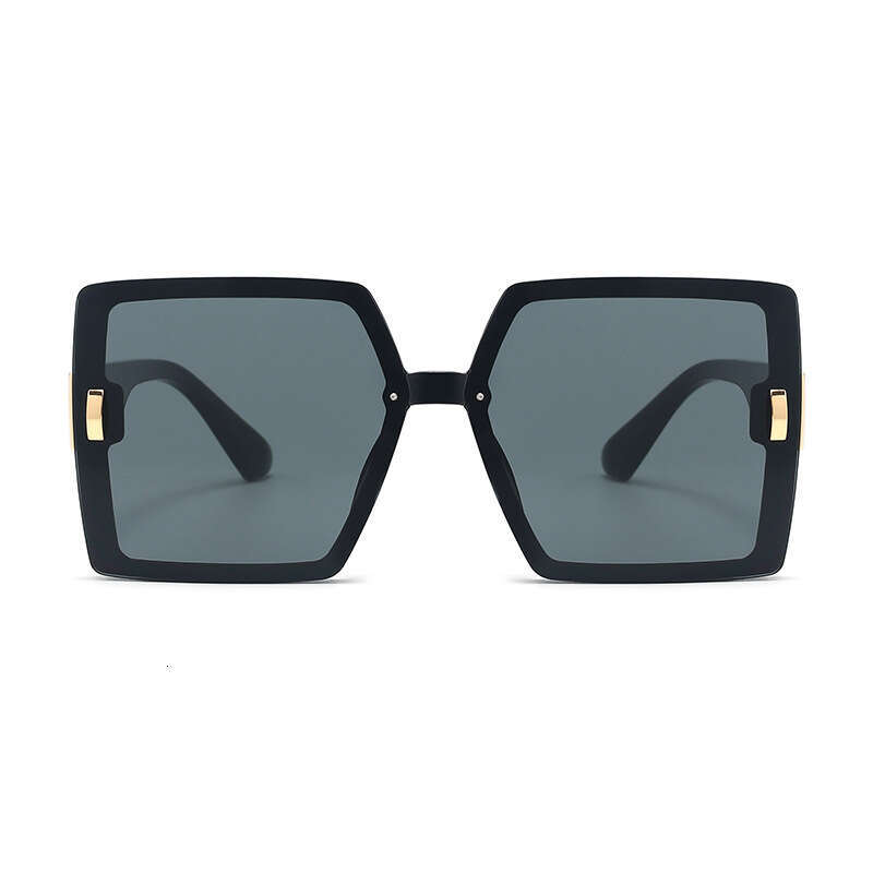 Luxury Brand Designer Sunglasses 2025 New High-End Large Frame D Rivet Sunglasses For Women, UV Protection, Square Frame, Trendy, Face Slimming - view 6