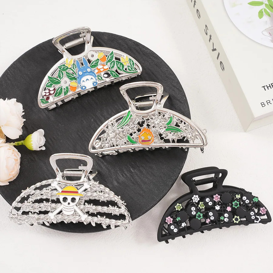 Cartoon Anime Peripheral Alloy Hair Claw Japanese Style Anime Claw Clips Trendy Hair Clips for Women Girls Hair Accessories260528BJ - view 5