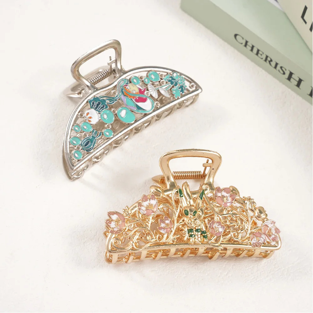 Season 2 Cute Creative Cartoon Hair Claw Dragon Large Hair Claws Japanese Cat Fashion Claw Clip Hair Accessories for Women Girls260528BJ - view 3