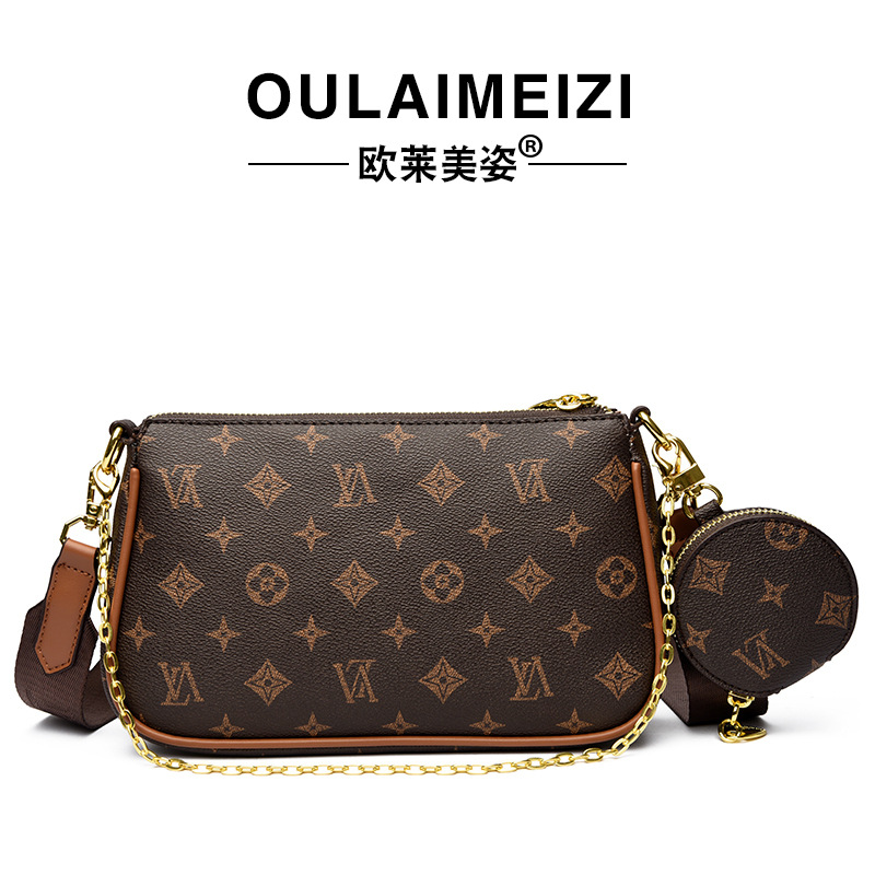 OULAIMEIZI Hot Designer Bag Luxury Retro Large Capacity Commuter Bag Fashion Casual Tote Bag Classic Printed Shoulder Bags for Women
