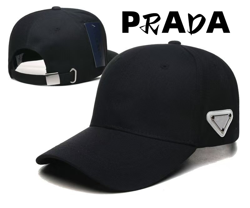 Fashion Triangle Metal Logo Baseball Cap Solid Color Curved Brim Duckbill Cap Unisex Adjustable Outdoor Sun Hat Streetwear Casual Sports Cap Top
