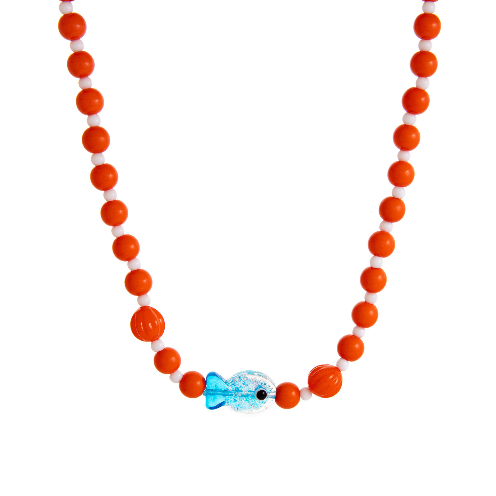 Summer ocean style shell beach crab necklace fresh small fish starfish stone pendant colorful bead string for women250807
