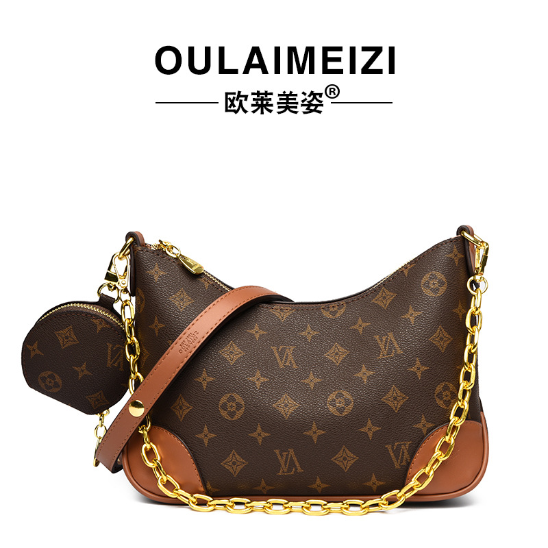 OULAIMEIZI Hot Designer Bag Luxury Retro Large Capacity Commuter Bag Fashion Casual Tote Bag Classic Printed Shoulder Bags for Women