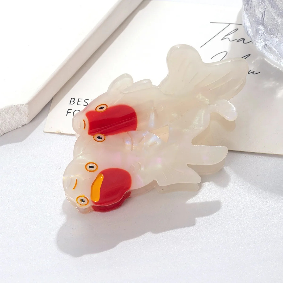2025 Fish Big Collection Hair Claw Beach Party Goldfish Trout Dolphin Acetate Hair Claw Clips Hair Accessories for Women Girls260528BJ - view 5