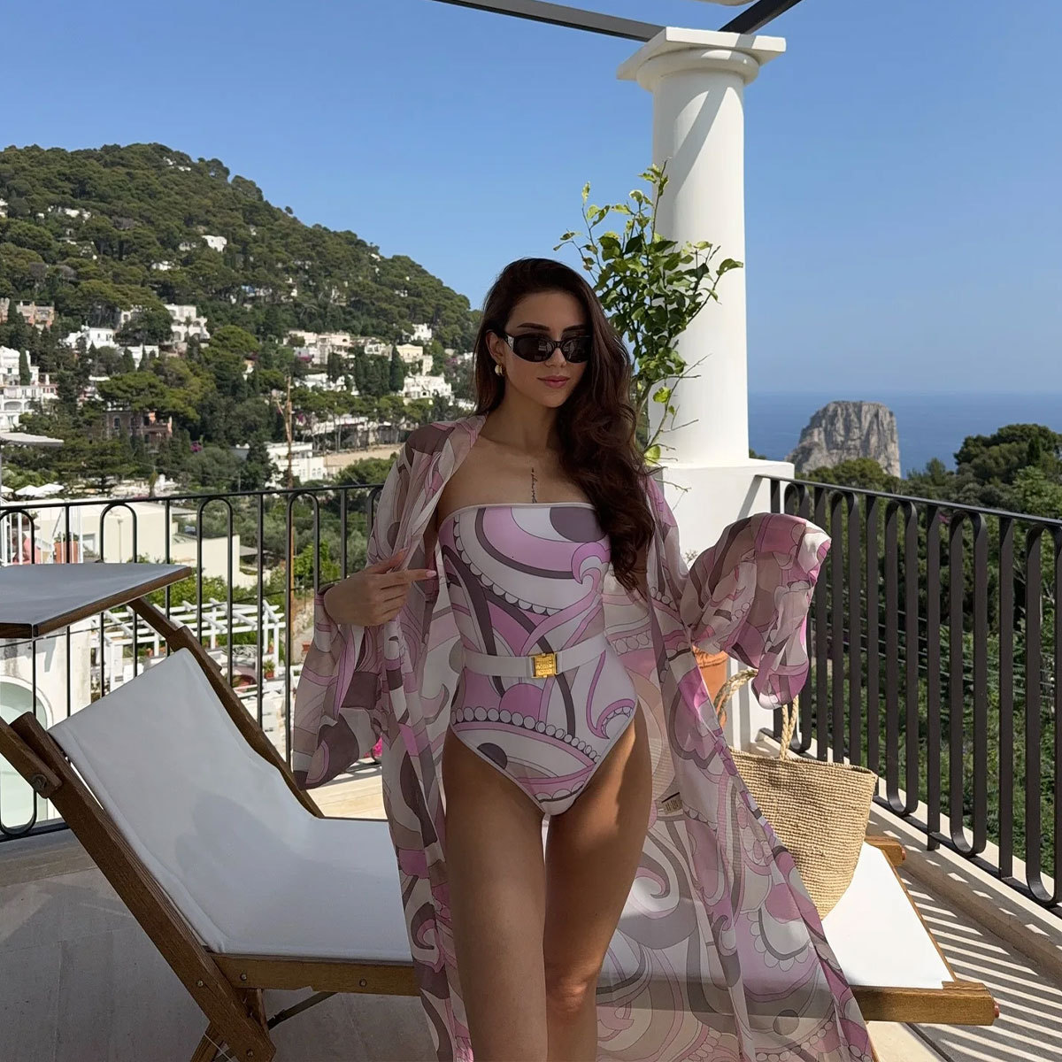 Bandeau Biquini With Cover Up Sexy Women Swimsuit 2026 Swimwear Push Up Swim Suits Female Off Shoulder Bathingsuit Beachwear 260520