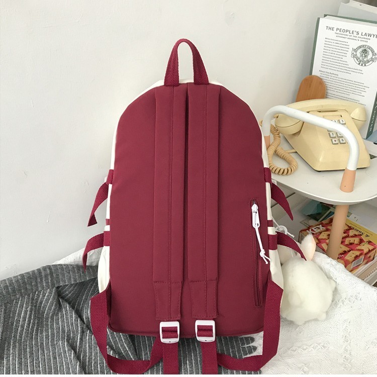 Korean-style college-style backpack with a balance of sweet and salty colors suitable for energetic girls for outings classes and commuting 230720