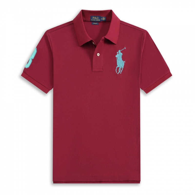 Summer Polo clothing printed short-sleeve T-shirt with turn-down collar mens POLO shirt