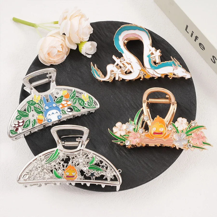 Cartoon Anime Peripheral Alloy Hair Claw Japanese Style Anime Claw Clips Trendy Hair Clips for Women Girls Hair Accessories260528BJ - view 4