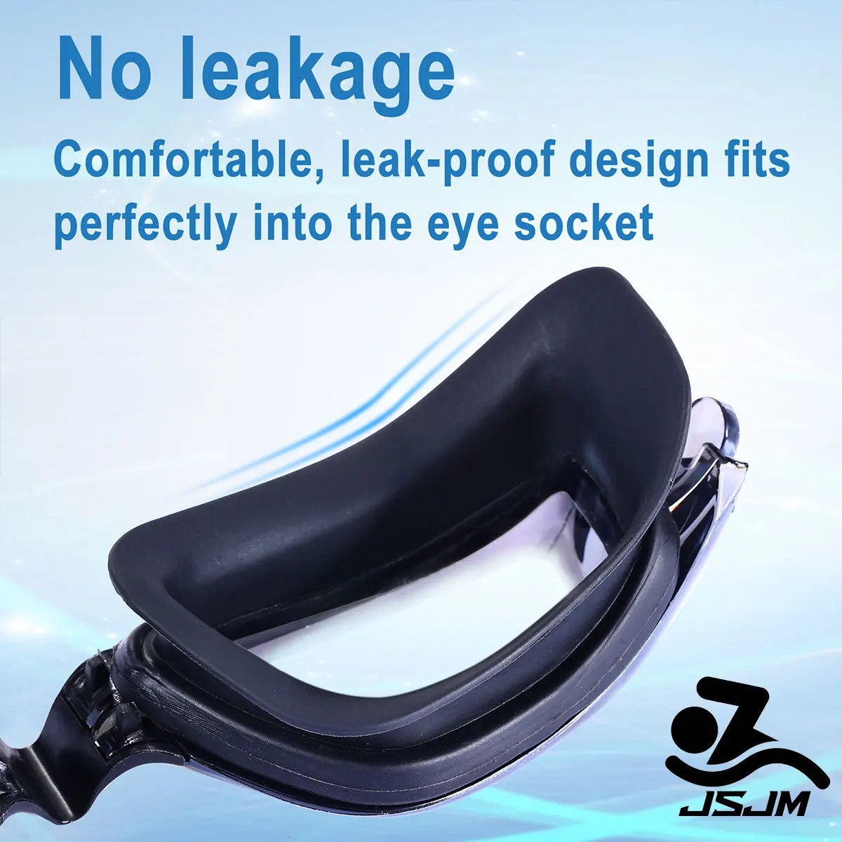 JSJM Professional Adult Antifog UV Protection Lens Men Women Swimming Goggles Waterproof Adjustable Silicone Swim Glasses 260622 - view 4